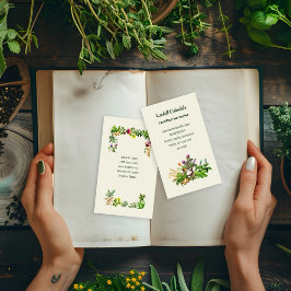 Herbalist Natural Healer Business Cards 名刺