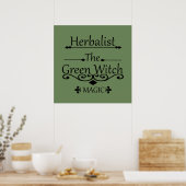 herbalist the green witch magic ポスター (キッチン)