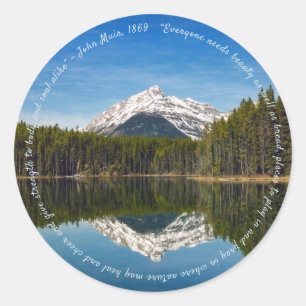 Herbert Lake、Banff NP、カナダ ラウンドシール