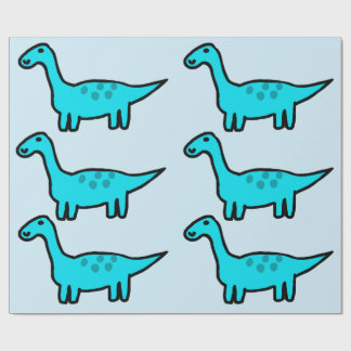 Herbert the Blue Dinosaur Wrapping Paper ラッピングペーパー