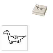 Herbert the Dinosaur Wood Art Stamp ラバースタンプ (押印)