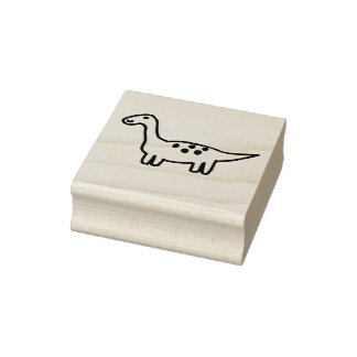 Herbert the Dinosaur Wood Art Stamp ラバースタンプ