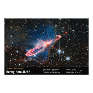 Herbig-Haro 46/47 Web宇宙望遠鏡画像情報 フォトプリント