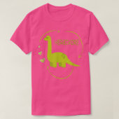 Herbivore Brachiosaurus Dinosaur Funny Vegetarian  Tシャツ (デザイン正面)