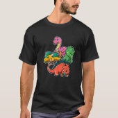 Herbivore Dinosaurs Triceratops Apatosaurus Stegos Tシャツ (正面)
