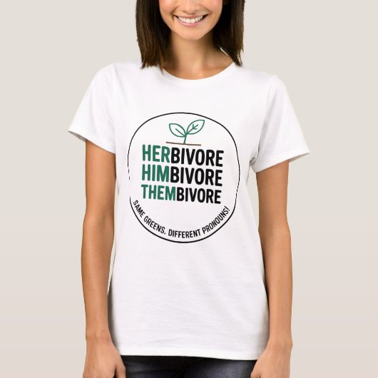HERbivore • HIMbivore • THEMbivore Tシャツ (正面)