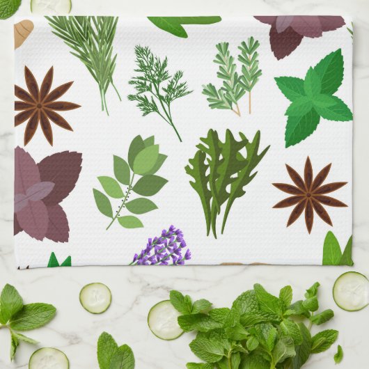 Herbs  キッチンタオル (折り畳み)