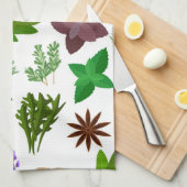 Herbs  キッチンタオル (四つ折り)