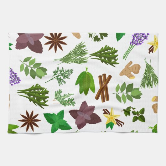 Herbs  キッチンタオル (横)