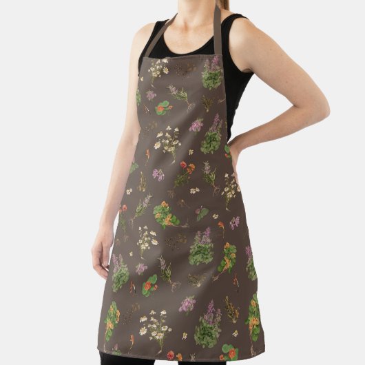 Herbs in Autumn apron. エプロン (インサイチュ)