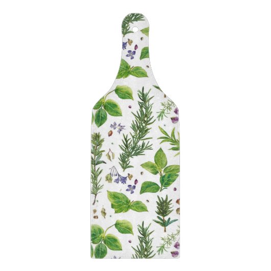 Herbs seamless pattern  カッティングボード (正面)