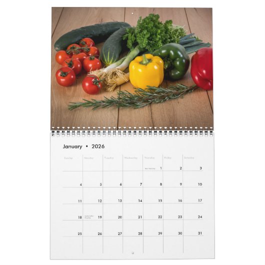Herbs & Spices Calendar カレンダー (1月 2026)