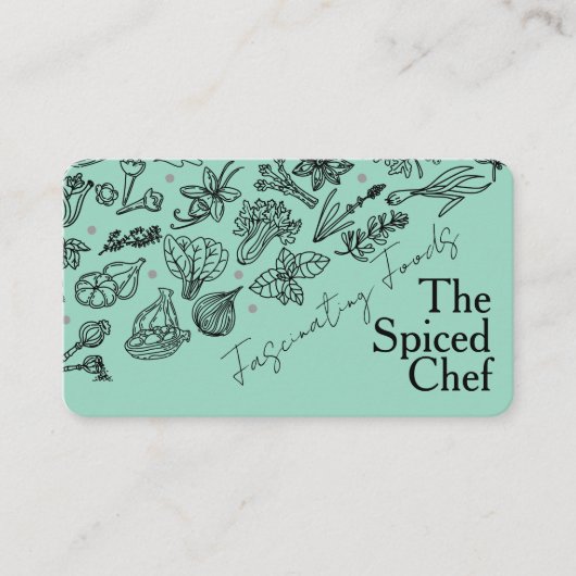 Herbs Spices | Illustrations Hand Drawn | Culinary 名刺 (正面)