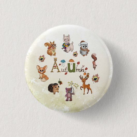 Herbstbild 缶バッジ (正面)