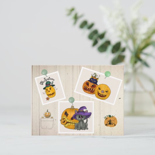 Herbstbild Hallween ポストカード (スタンド正面)