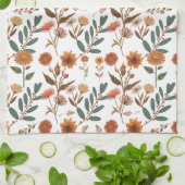 Herbstlicher Blütenflor キッチンタオル (折り畳み)