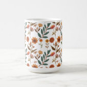 Herbstlicher Blütenflor コーヒーマグカップ (中央)