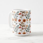 Herbstlicher Blütenflor コーヒーマグカップ (正面左)