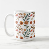 Herbstlicher Blütenflor コーヒーマグカップ (左)