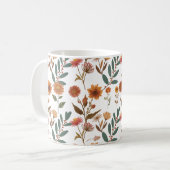 Herbstlicher Blütenflor コーヒーマグカップ (正面左)