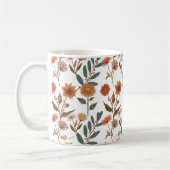 Herbstlicher Blütenflor コーヒーマグカップ (左)