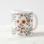 Herbstlicher Blütenflor ジャンボコーヒーマグカップ (正面右)