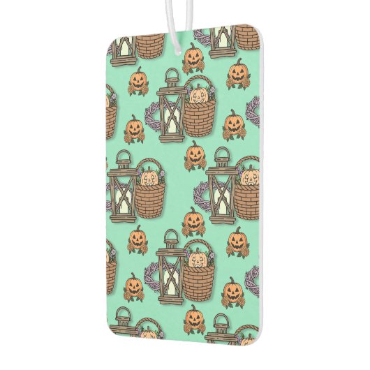 Herbstlicher Kürbiszauber カーエアーフレッシュナー (左)