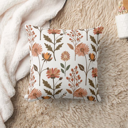 Herbstliches Blumenarrangement クッション (ブランケット)