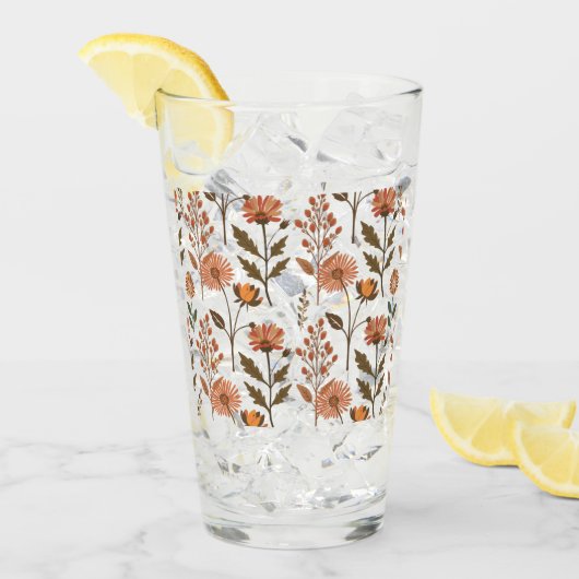 Herbstliches Blumenarrangement タンブラーグラス (アイス正面)
