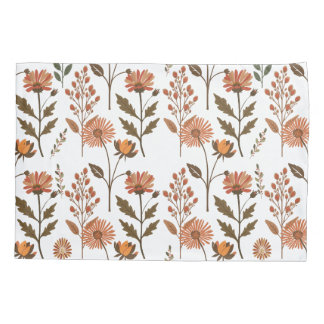 Herbstliches Blumenarrangement 枕カバー