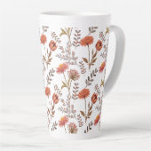 Herbstliches Blütenmosaik カフェラテマグ (右アングル)