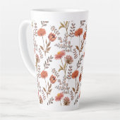 Herbstliches Blütenmosaik カフェラテマグ (左アングル)