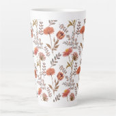 Herbstliches Blütenmosaik カフェラテマグ (正面)