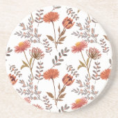 Herbstliches Blütenmosaik コースター (正面)