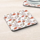 Herbstliches Blütenmosaik コースター (左側)