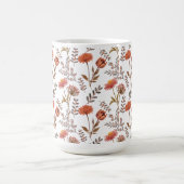 Herbstliches Blütenmosaik コーヒーマグカップ (中央)