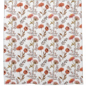 Herbstliches Blütenmosaik シャワーカーテン (正面)