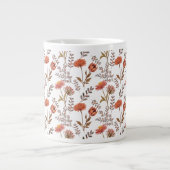 Herbstliches Blütenmosaik ジャンボコーヒーマグカップ (正面)
