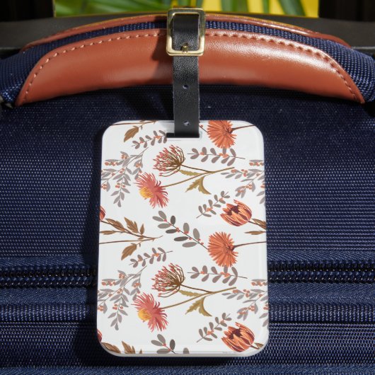 Herbstliches Blütenmosaik ラゲッジタグ (正面インサイチュ2)