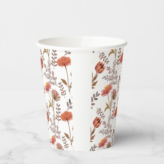 Herbstliches Blütenmosaik 紙コップ (左)