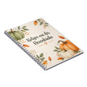 Herbstliches Kürbis-Notizbuch „Hexenküche“ ノートブック (右側)