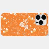 Herbstliches Kürbis- und Blattmuster Case-Mate iPhoneケース (裏面 (横))