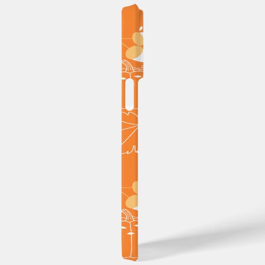 Herbstliches Kürbis- und Blattmuster Case-Mate iPhoneケース (裏面 / 右)
