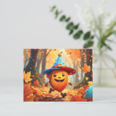Herbstwald mit fröhlichem Männlein ポストカード (スタンド正面)