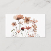 Herbstwildeblumen Details Baby-Shower-Einladungska エンクロージャーカード (裏面)