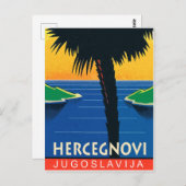 Herceg Novi,モンテネグロ,ユーゴスラビアのヴィンテージ旅行 ポストカード (正面/裏面)