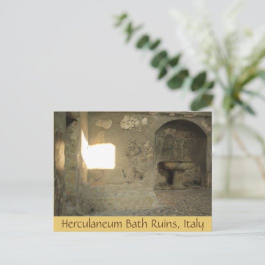 Herculaneum Bath Restes, Campania,イタリアのはがき ポストカード (スタンド正面)