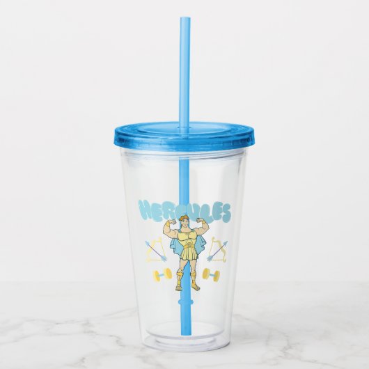Hercules Arrows and Dumbbells Flex Acrylic Tumbler アクリルタンブラー (正面)