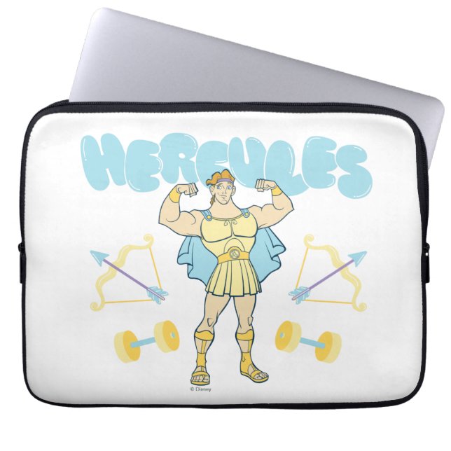 Hercules Arrows and Dumbbells Flex Laptop Sleeve ラップトップスリーブ (正面)
