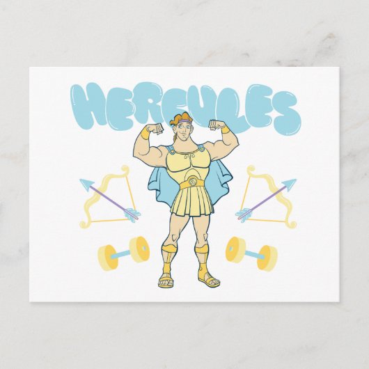 Hercules Arrows and Dumbbells Flex Postcard ポストカード (正面)